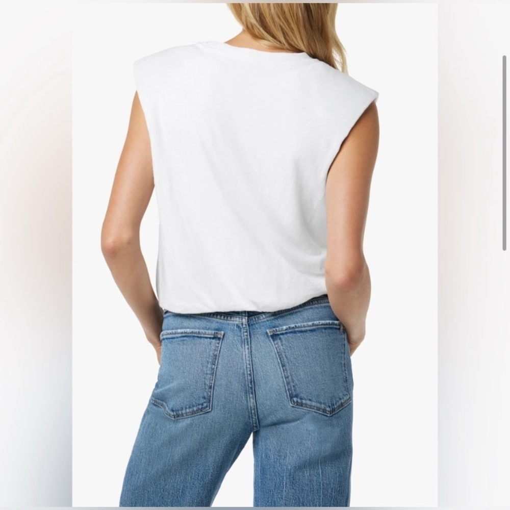 NWT JOEs The Arden Slub Sleeveless Tee White Size Large - Picture 3 of 13